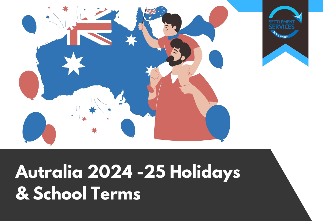 Australia 2024 - 2025 Public Holidays & School Terms